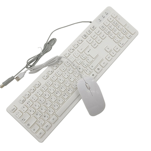 Juego de teclado y ratón con cable personalizado en varios idiomas, interfaz USB que incluye español, árabe, italiano, ruso, francés, alemán e inglés - Product Image 1