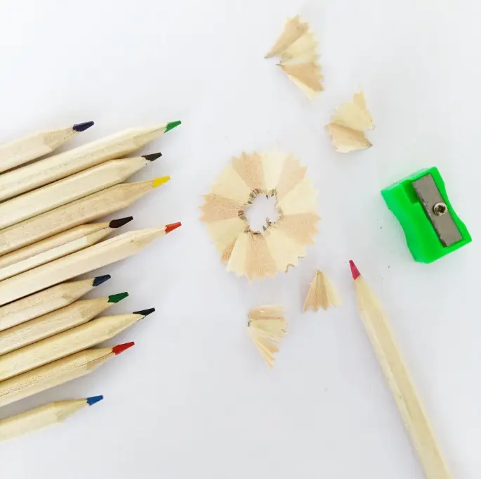 Burlywood Várias Cores Lápis Set com Box Drawing para Crianças Professores Pintura Classroom