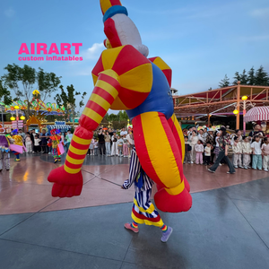 Spettacolo di circo di burattini gonfiabili a forma di Clown personalizzato in fabbrica oggetti di scena interattivi e da parata - Product Image 4