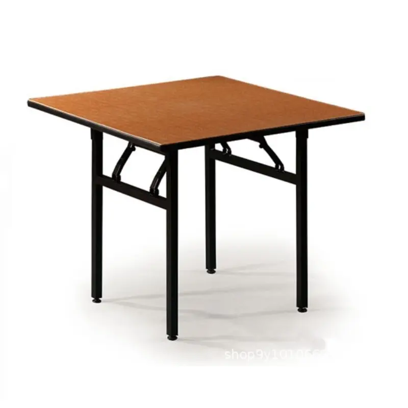 Hot sale PVC Covered plywood 18mm Square Folding Table QZ6002
