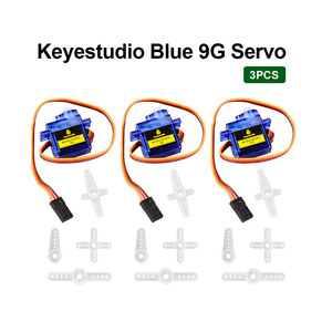 3 pezzi Keyestudio MINI SG90 9G 90 gradi servomotore blu con connettore PH2.54 per Robot Arduino per microbit - Product Image 3