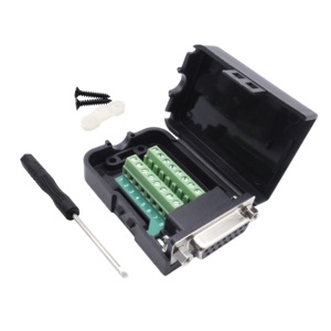 Terminal Adapter 16-30AWG Wire 8Pairs <strong>Output</strong> with Cover Dsub15 DB15 VGA Adapter with Screw Driver Male <strong>Connector</strong> for Computer - Product Image 5