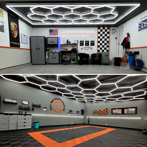 SUEZ Custom 6500K esagonale garage luce led a nido d'ape luce del soffitto griglia led luce garage - Product Image 5