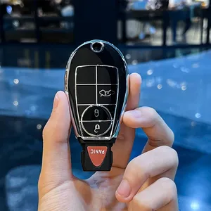 TPU Car <strong>Key</strong> Cover Case Auto Shell Fob for Dodge Challenger Charger Magnum <strong>Journey</strong> Ram Jeep Commander Grand Cherokee Chrysler 300 - Product Image 6