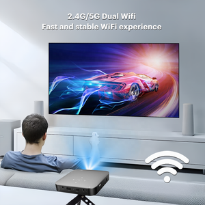 AOME S200 Mini DLP <span class=keywords><strong>Android</strong></span> Inteligente Wifi 3D Portátil Ao Ar Livre 4K Micro Bolso Home Theater Educação Ensino Projetor