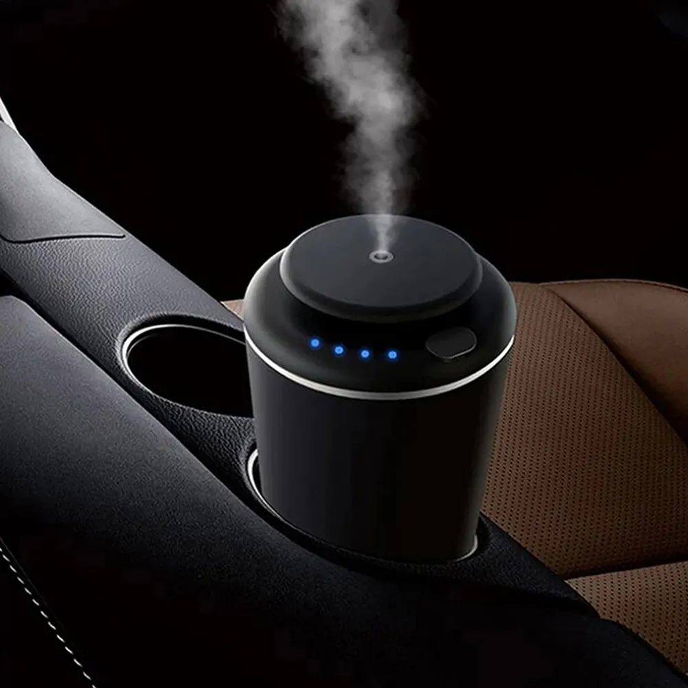 Scanta Diffuser Minyak Esensial Penyegar Udara, Penyebar Mobil Aroma Dapat Diisi Ulang USB Elektrik