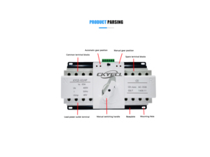 230v Ac 100a 2p manuel elektrik geçiş Ats ekipman denetleyici jeneratör için çift güç otomatik Transfer anahtarı - Product Image 6