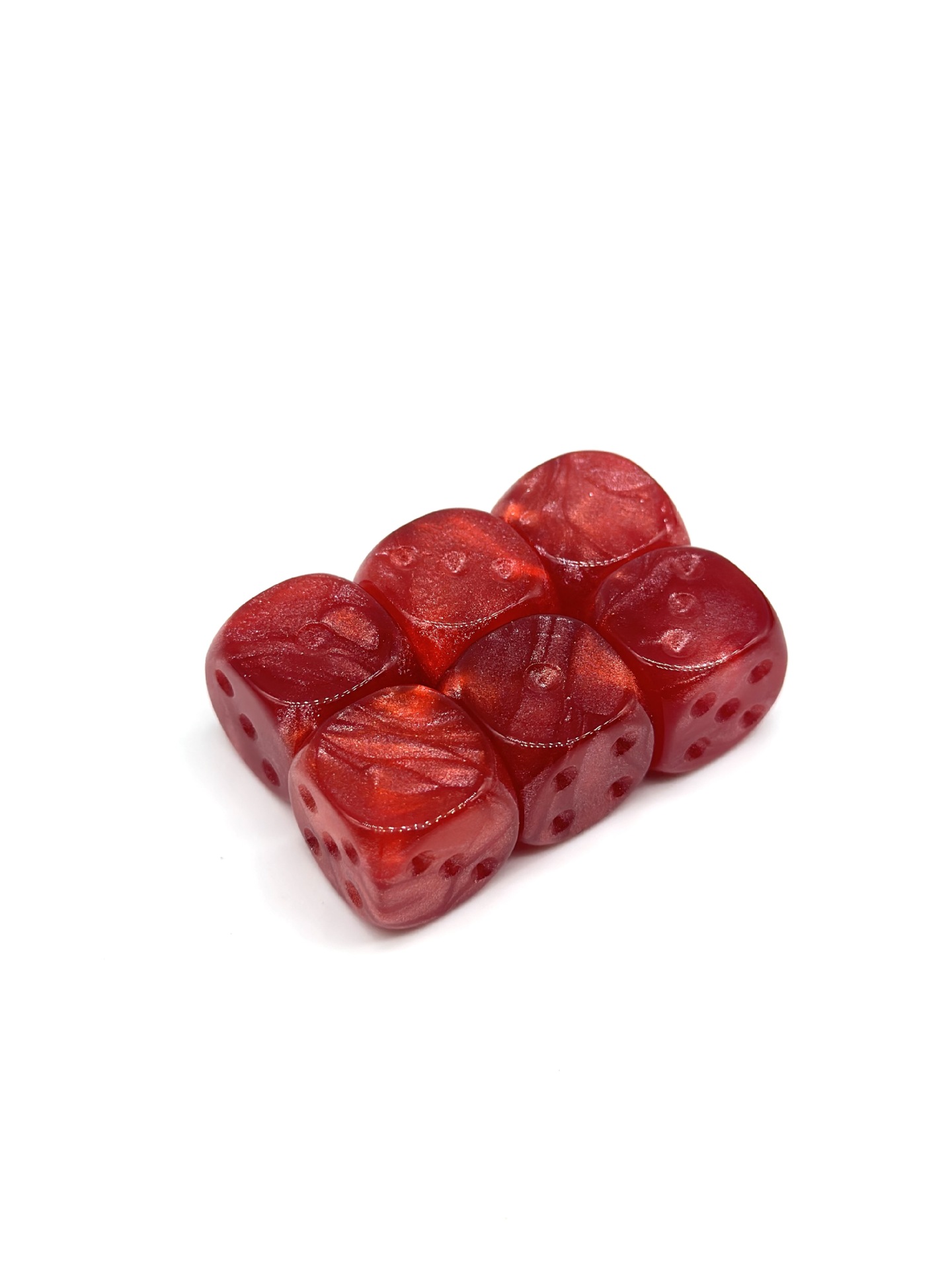 motif perles rouge (6 points vierges)