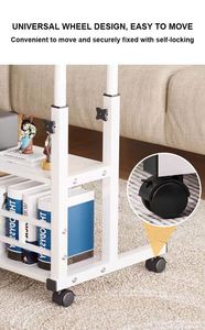 Elevador de mesa de ordenador móvil para oficina en casa, mesa de ordenador portátil, mesita de noche multiusos, soporte de mesa de ordenador ajustable - Product Image 5