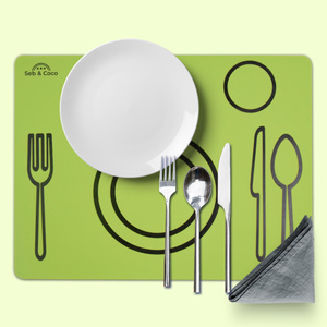 家庭和餐厅装饰防水防滑可重复使用的可洗硅胶桌垫 - Product Image 2