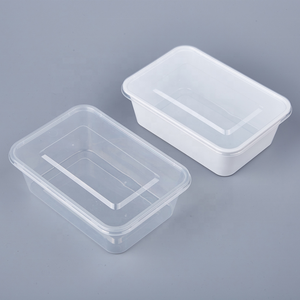 Contenedores rectangulares de plástico para comida, fiambrera de grado alimenticio de 750 ml, 650 cc, transparente, pp, para llevar comida - Product Image 3