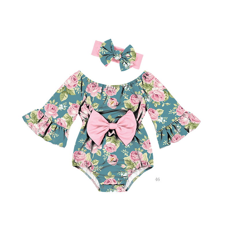 Teal Pink Rose Floral Print