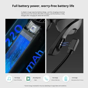 Умные очки с ИИ для трансграничной связи, камера 800 МП, фото/видео запись, перевод звонков, ИИ-вопросы и ответы, аккумулятор 220 мАч, оправа TR90 - Product Image 4