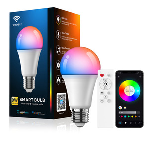 Alexa Alice Tuya WifiリモコンRgbE27スマートLED電球BluetoothワイヤレスアプリコントロールA19インテリジェントライトブラブ