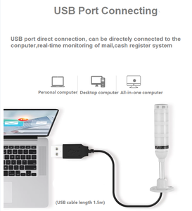 USB Control Programmable 3 Colors signal Warning <strong>Light</strong> Serial Port <strong>ERP</strong> Protocol Control Equipment Alarm Indicator <strong>Light</strong>