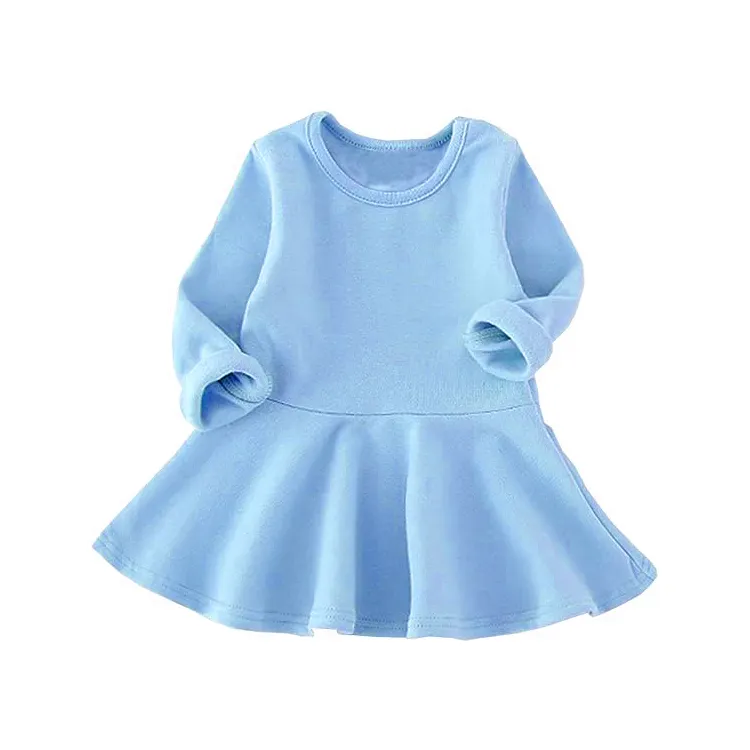 Vestido de verano para niña pequeña con estampado personalizado de alta calidad 95% Bamaboo viscosa Spandex suave y transpirable vestido de niña de 2 años