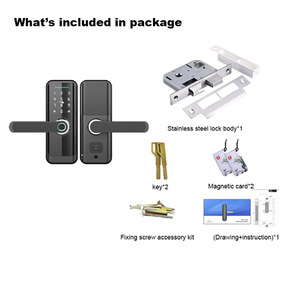 TUYA SMART ODER TTLOCK APP Control Elektronisches Griffs chloss Cerradura Inteli gente Finger abdruck Smar Türschloss - Product Image 4
