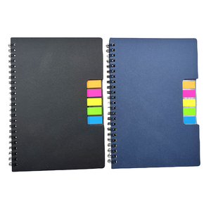 Venta al por mayor cuaderno de impresión cubierta de papel Kraft cuaderno notas adhesivas cuaderno espiral personalizado A5 con portalápices - Product Image 4