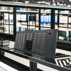 KB66CS/D 60-клавишная программируемая клавиатура POS с индикаторами блокировки Num и прокрутки - Product Image 1