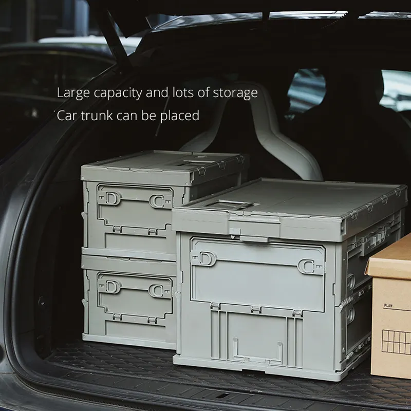 SHIMOYAMA طوي المنقولة صندوق تخزين مع عربة للاستخدام في الهواء الطلق قدرة كبيرة