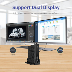 ตัวเลือกI3 I5 I7 CPUที่ไม่ซ้ำกันระบายความร้อนกรณีมินิพีซีสำหรับสำนักงานที่มีHD VGA PS2 - Product Image 2
