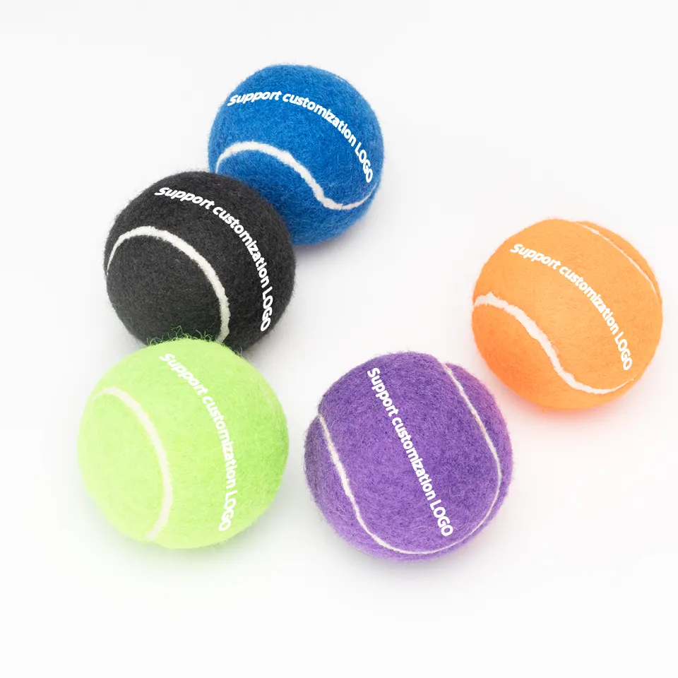 Wholesale Pet Suppliers Custom Rubber Pet Tennis Balls Outdoor Training Toys Interactive Rubber Balls