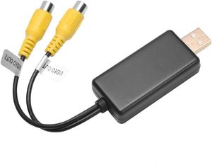 Adaptador de salida de vídeo USB a Cvbs, Dongle a Cable de interfaz RCA, entrada USB, salida de vídeo de 2 puertos a accesorios de Radio de coche - Product Image 1