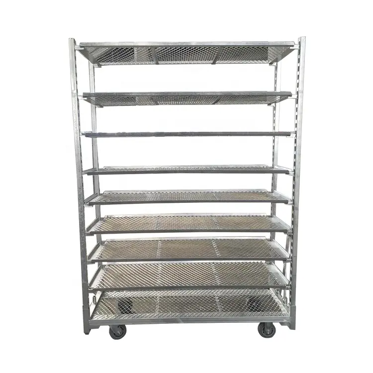 Professional Quality Flower Nursery Display Danish Trolly Trolley Cart In Greenhouse From China
