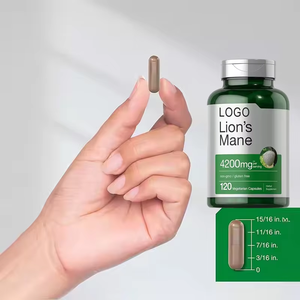 Suplemen Herbal kapsul jamur Exrtact Pills Vegetarian kapsul jamur surai untuk kesehatan otak dan kekebalan - Product Image 3