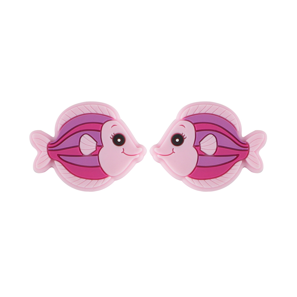 Perle focale poisson Rose Bébé SA242