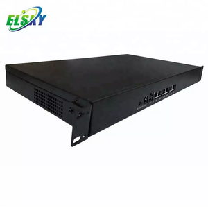 Mini-PC für Netzwerks icherheits server einbetten Sfp-Port 6 LAN RJ45 RS232 J1900 Prozessor Firewall Bypass 4 Lan-Port