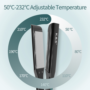 Professional for Titanium Hair Straightener Touch Screen 230 C 455 Degrees Flat Iron MCH Ceramic Electric for RV Use Household - Product Image 3