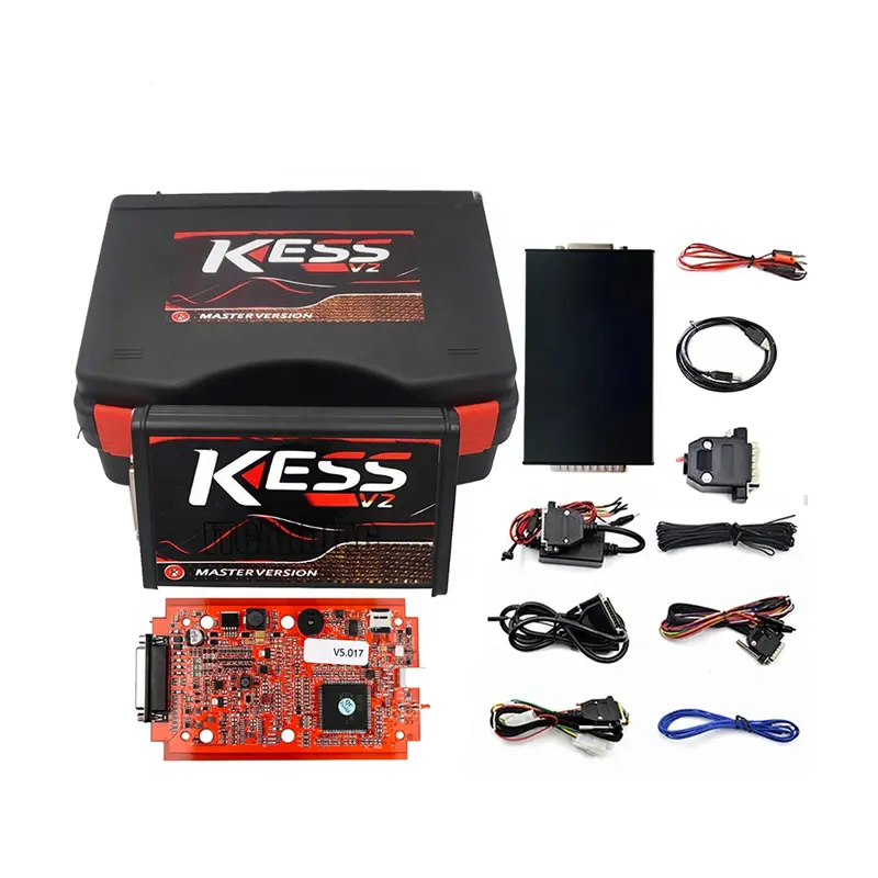 Chất lượng cao trực tuyến 2.8 EU Đỏ kess V2 OBD2 OBD II quản lý điều chỉnh Kit Adapter ECU lập trình