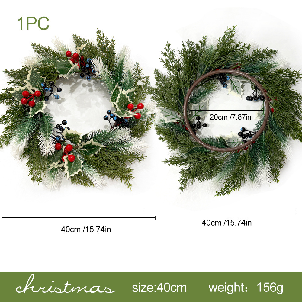 Couronne de Noël Fruitée à 3 Dégradés