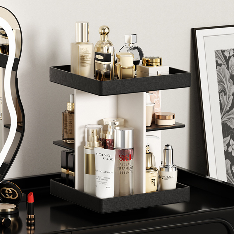 Black and white color scheme - rotating square shelf