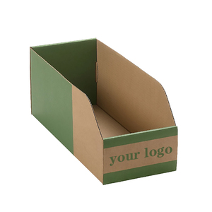 100% 可回收定制尺寸纸板箱储物盒堆叠牛皮纸盒 - Product Image 5