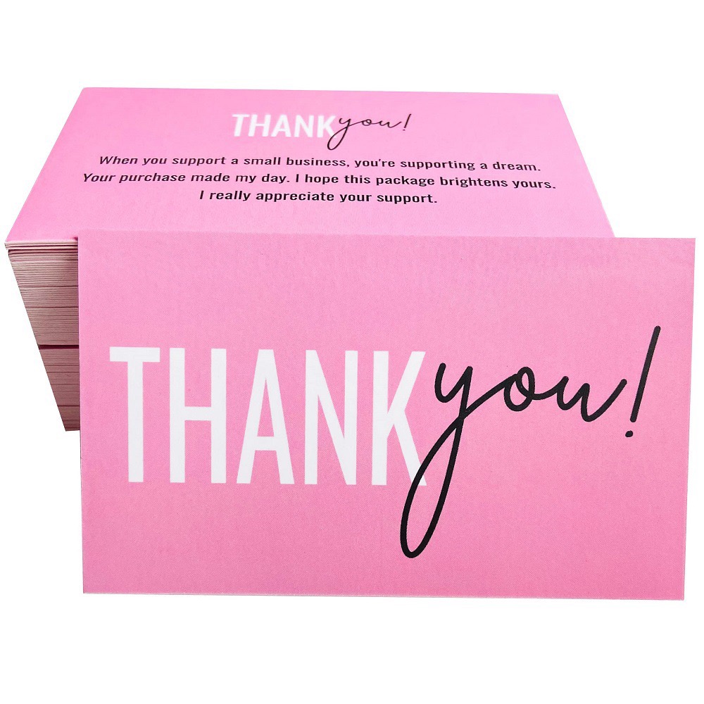 Hot pink Thank you