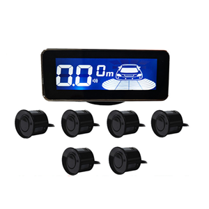 Sistema de sensores de estacionamiento de automóviles LCD seis sondas LCD radar de marcha atrás de voz ajuste de volumen radar inverso - Product Image 2