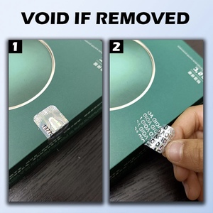 Etiqueta de holograma de seguridad de número de serie raspable personalizada Etiqueta holográfica 3D de código QR con sistema de verificación de seguridad. - Product Image 3