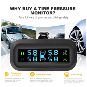 Sistema de monitoreo tpms del parabrisas solar sensor interna de alarma de presión de neumáticos inalámbricos para automóviles - Product Image 4