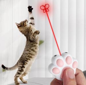 3 in 1 Type-C puntatore Laser ricaricabile giocattolo per gatti interattivo 5 modelli portachiavi a forma di zampa di gatto per animali domestici - Product Image 5