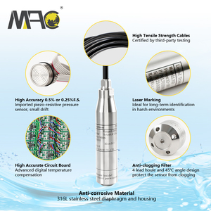 Modbus Rtu Rs485 Flüssigkeits wasserstand Mm Messgerät Tank füllstand anzeige Sensor - Product Image 2