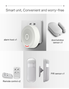 Tuya-sistema de alarma inalámbrico para seguridad del hogar, Sensor de puerta PIR con WiFi, RF433 - Product Image 6