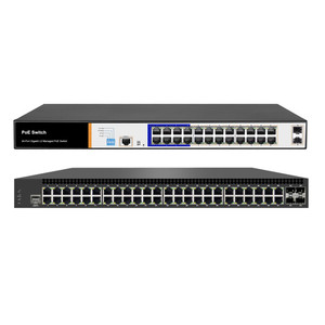Shenzhen 16/24/48 Port POE Managed Ethernet Industrial Switch mit 1000 MBit/s Netzwerk kapazitäts monitor typ - Product Image 1