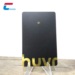 Programmable NTAG424 DNA Contactless Digital Matte Black NFC PVC Business Card With QR <strong>Code</strong> - Product Image 3
