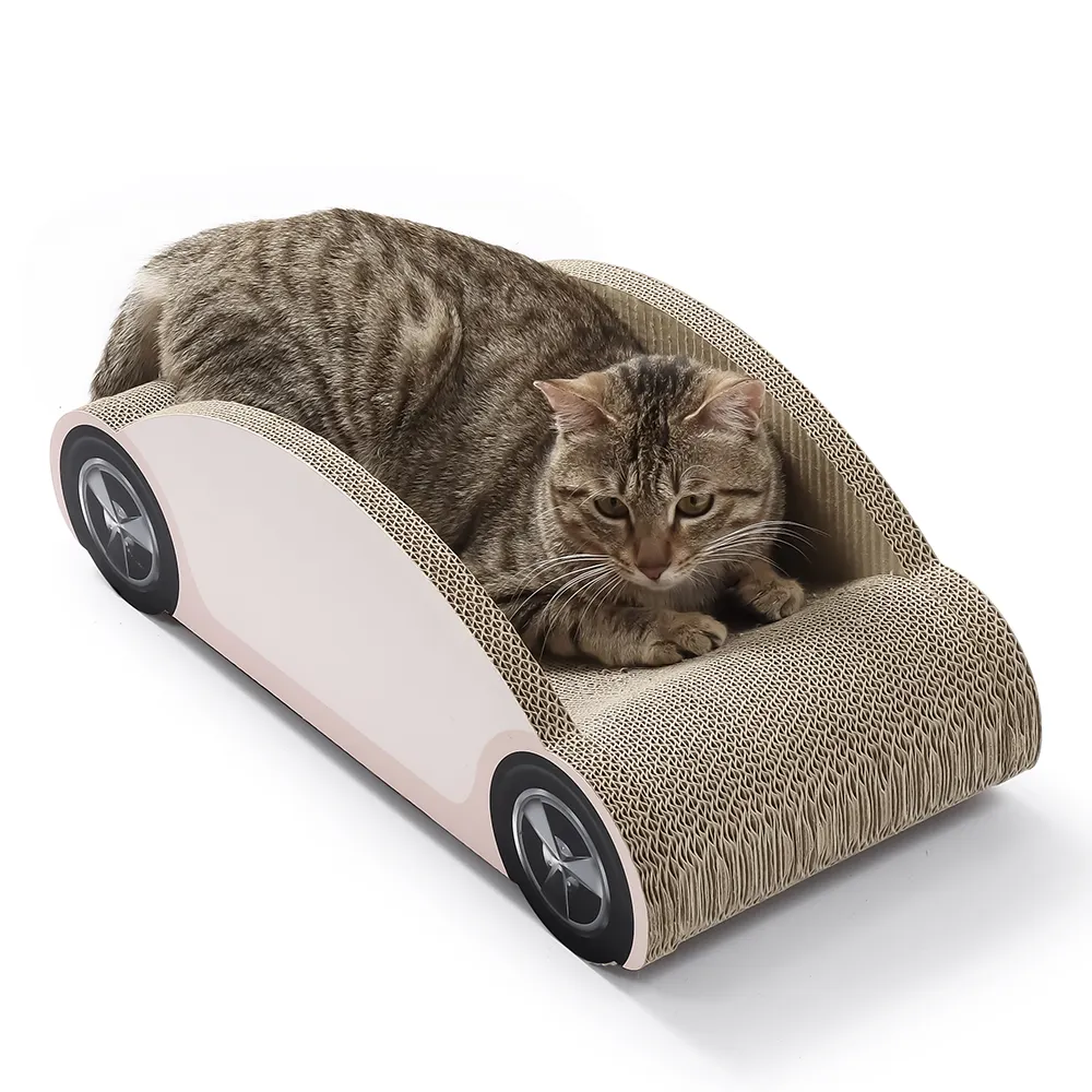 autoform Scratcher Cat Käfer kleine Limousine-Form Pet Lounge Katze Scratcher Karton