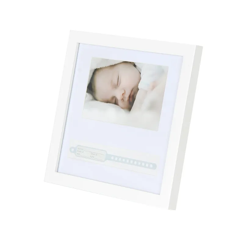 Jin-cadre Photo pour nouveau-né, maison, bébé, enregistrements de naissance, cadres Photo en bois