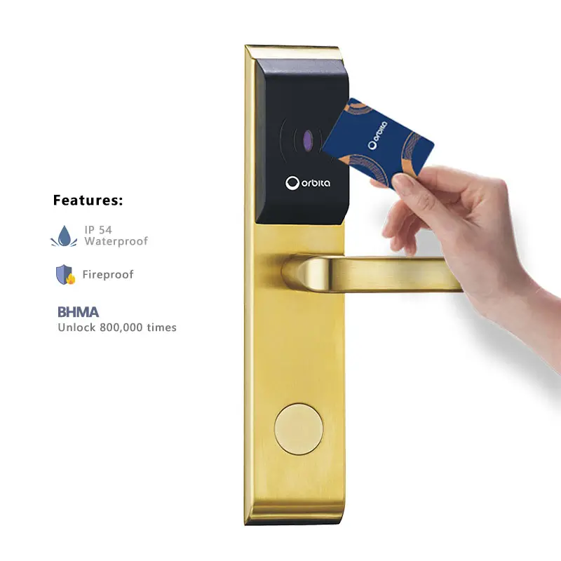 Orbita E3041 système de contrôle d'accès clé de carte RFID serrure de porte d'hôtel