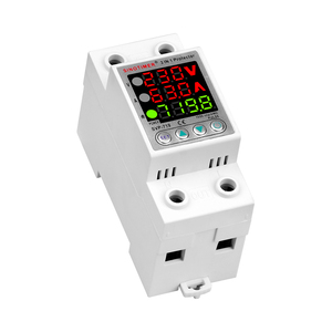 AC220V 40A/63A Adjustable Self-Compound <strong>Voltage</strong> Ammeter AVR Powered LED Display Intelligent Over-<strong>Voltage</strong> Under-<strong>Voltage</strong> Protector - Product Image 2