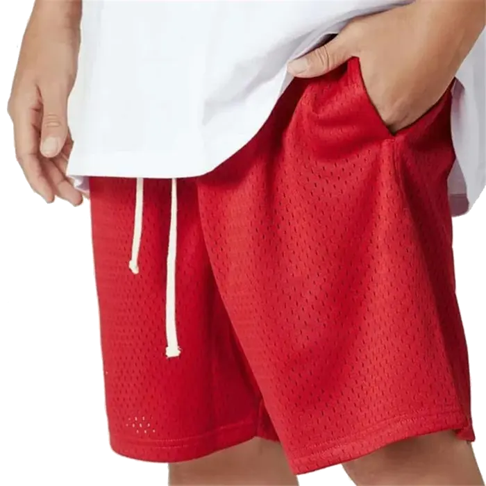 Hochwertige Custom Mesh Shorts Herren Blank Basketball Double Layer Mesh Shorts Sommer Black Mesh Shorts